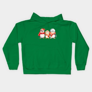 Christmas penguins Kids Hoodie